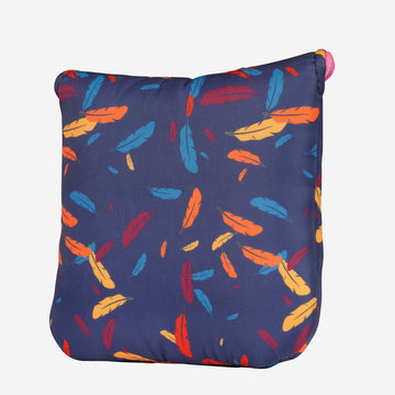 Dark Blue Feather Square Putter Cover